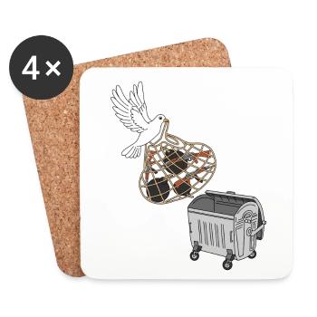 World Day of Peace - Coasters (set of 4) - white - Front