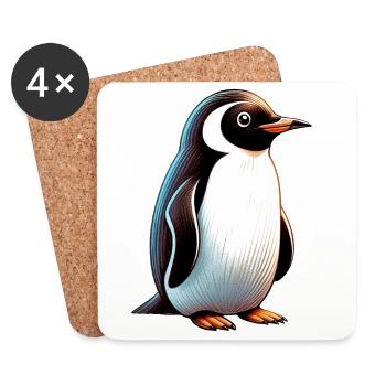 Penguin - Coasters (set of 4) - white - Front