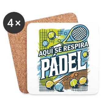 You PADEL - Coasters (set of 4) - white - Front