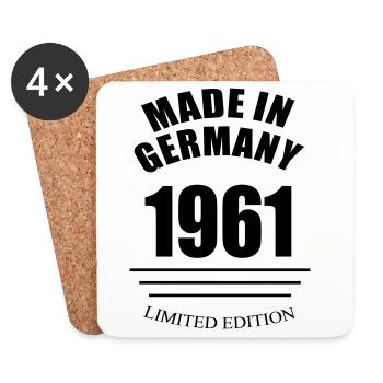 Made in Germany 1961 Limited Edition - Coasters (set of 4) - white - Front
