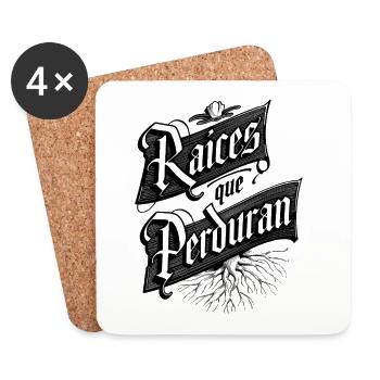 Raíces que Perduran - Untersetzer (4er-Set) - Weiß - Vorne