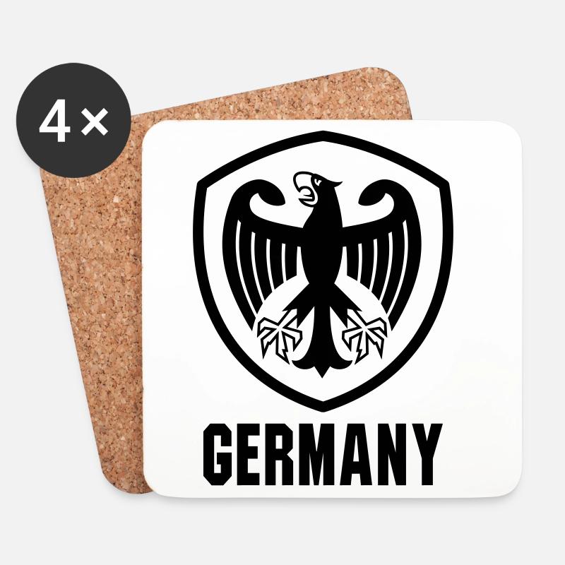 Bundesadler Wappen Germany - Untersetzer (4er-Set) - Weiß