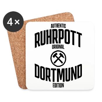 Chemise Ruhrpott édition dortmund - Dessous de verre (lot de 4) - blanc - Devant