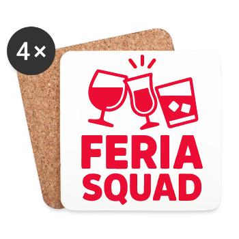 Feria Squad - Dessous de verre (lot de 4) - blanc - Devant