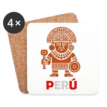 Lord of Sipan - Peru - Peruvian Culture - Coasters (set of 4) - white - Front