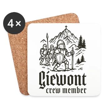 Giewont Crew Member Knights Mountain - Coasters (set of 4) - white - Front