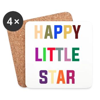 Happy Little Star - Dessous de verre (lot de 4) - blanc - Devant