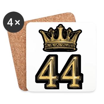44 Number Krone - Coasters (set of 4) - white - Front