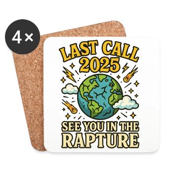 Last call 2025 - Coasters (set of 4) - white - Front