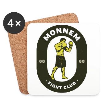 Mannheim Boxing Club Vintage Boxemblem 68  - Untersetzer (4er-Set) - Weiß - Vorne