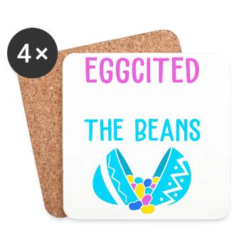 Gender Reveal Easter Mom-to-be - Coasters (set of 4) - white - Front