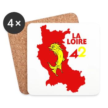 The Loire 42 - Coasters (set of 4) - white - Front