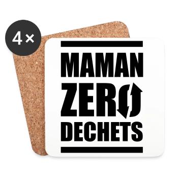 Zero Waste Mama - Untersetzer (4er-Set) - Weiß - Vorne