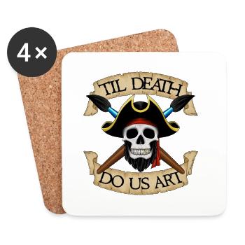 Art is life - Coasters (set of 4) - white - Front