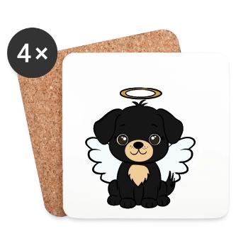 Dog - Coasters (set of 4) - white - Front