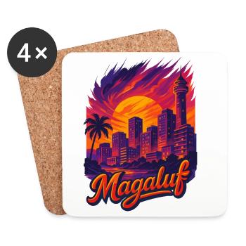 Magaluf Mallorca Malle Holiday Sun Gift - Coasters (set of 4) - white - Front