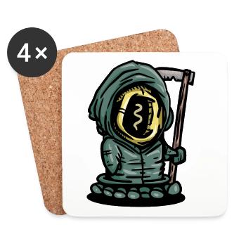 Œil de Cendre avec Hache Fantôme - Dessous de verre (lot de 4) - blanc - Devant