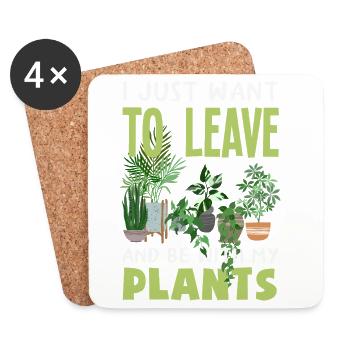 Garden & Plant Lovers Gifts - Coasters (set of 4) - white - Front