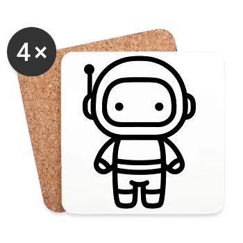 Astronaut - Untersetzer (4er-Set) - Weiß - Vorne