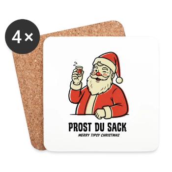 Cheers you sack - Coasters (set of 4) - white - Front