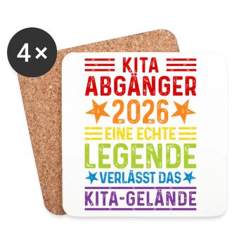 Kita Graduate 2026: Legend leaves Kita grounds - Coasters (set of 4) - white - Front