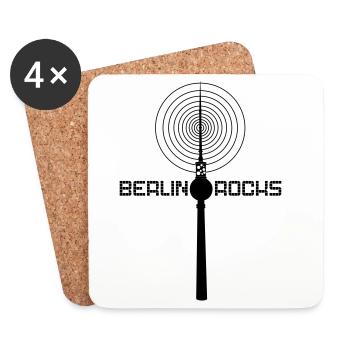 Berlin Rocks - Coasters (set of 4) - white - Front