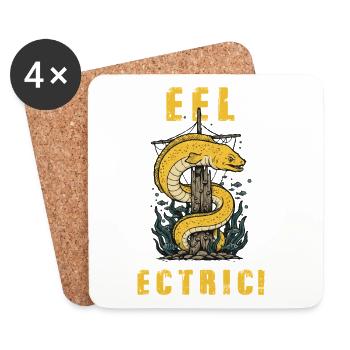 Vintage-Aal-Engel-Humor - Untersetzer (4er-Set) - Weiß - Vorne