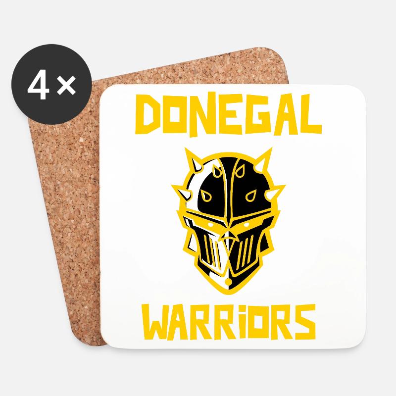 Donegal Warriors Irland - Untersetzer (4er-Set) - Weiß