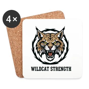 Wildcat Strength Lynx Force Wild - Coasters (set of 4) - white - Front