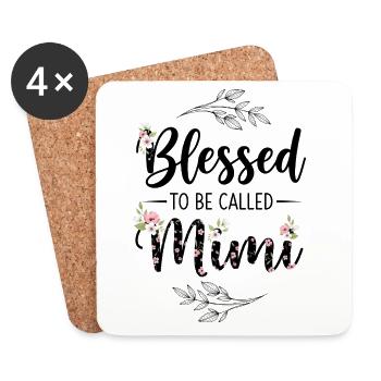 Happy To Be Grandma Grandma Gift - Coasters (set of 4) - white - Front