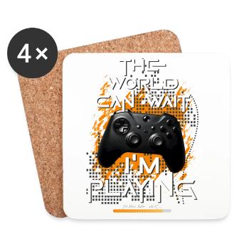 Gamer gaming enthusiast video games console funny - Coasters (set of 4) - white - Front