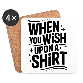 Fairy Tale Wish T-Shirt - Coasters (set of 4) - white - Front