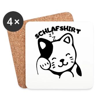 cat - Untersetzer (4er-Set) - Weiß - Vorne