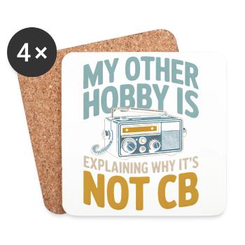 Not CB, but amateur radio | Funk Humor - Coasters (set of 4) - white - Front