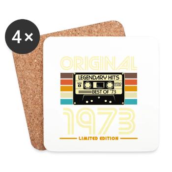 Original 1973 – Limited Retro Hits - Coasters (set of 4) - white - Front