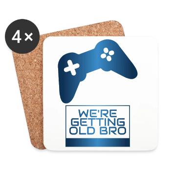 Wir werden älter, Bruder Manette - Untersetzer (4er-Set) - Weiß - Vorne