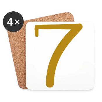 7 - Coasters (set of 4) - white - Front