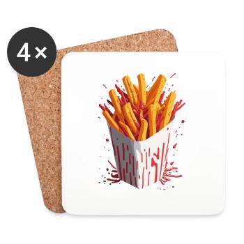 Explosive Chips - Untersetzer (4er-Set) - Weiß - Vorne