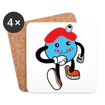 Bubble-Boy-Haus - Untersetzer (4er-Set) - Weiß - Vorne