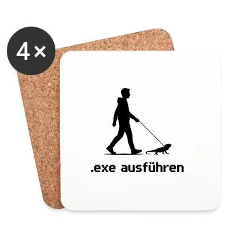 .exe ausführen ADMIN - Untersetzer (4er-Set) - Weiß - Vorne