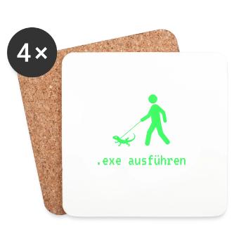 .exe ausführen ADMIN - Untersetzer (4er-Set) - Weiß - Vorne