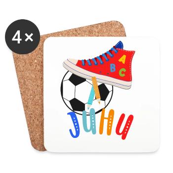 ABC shooters with a love of football - Coasters (set of 4) - white - Front