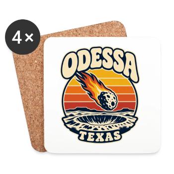 Texas Odessa Meteor Sunset - Untersetzer (4er-Set) - Weiß - Vorne