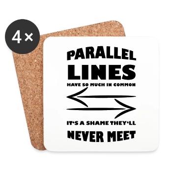 Math Math Math Teacher Mathematician - Coasters (set of 4) - white - Front