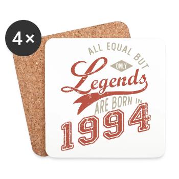 Born 1994, 1994 Anniversary - Coasters (set of 4) - white - Front