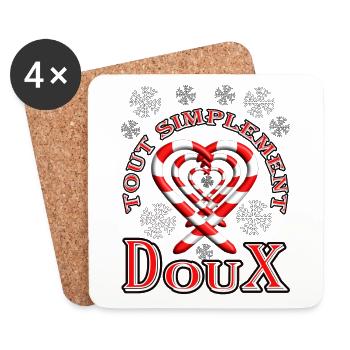 Tout simplement doux - Canne à sucre - Untersetzer (4er-Set) - Weiß - Vorne