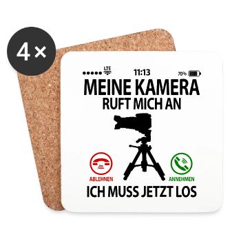 Naturfotografen Naturfotografin Sprüche Lustig - Untersetzer (4er-Set) - Weiß - Vorne