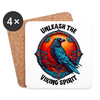 Viking Spirit - Untersetzer (4er-Set) - Weiß - Vorne