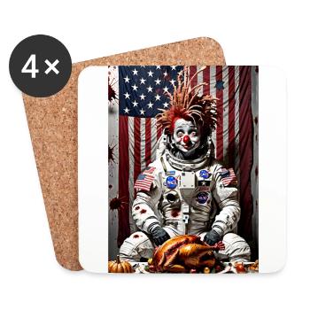 Thanksgiving #1 - Dessous de verre (lot de 4) - blanc - Devant