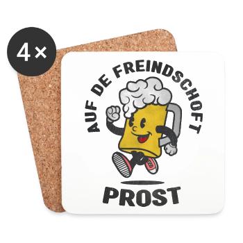 Prost - Untersetzer (4er-Set) - Weiß - Vorne